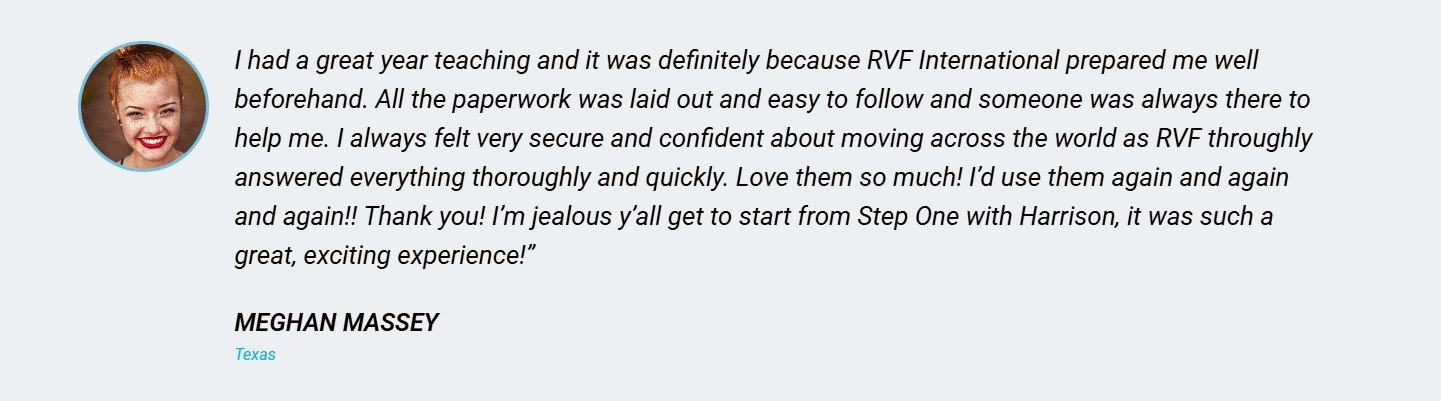 Review RVF International and We Love Spain Teach English in Spain